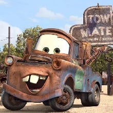 Cars Tow Mater  Photo Cake