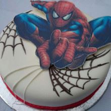 CH Spiderman Cream Cake