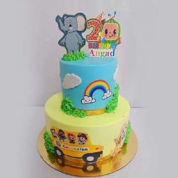 Cocomelon 2 Tier Cake