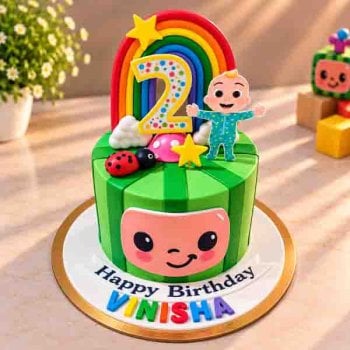 Cocomelon Rainbow Cake
