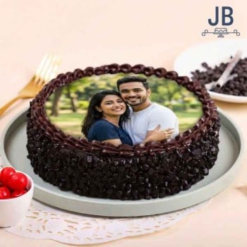 Couple Photo Cake