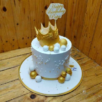 Crown Rose Gold Cake