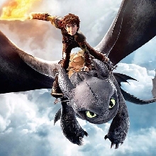 D Hiccup And Toothless Photo Cake