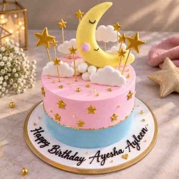 Dreamy Moonlit Cake