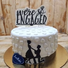 Engagement Theme Cake 01