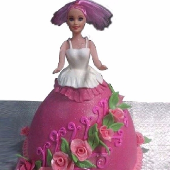 Floral Twirl PR04 Doll Theme Cake