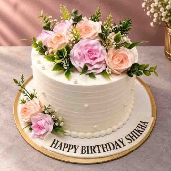 Floral Vanilla Cake 02