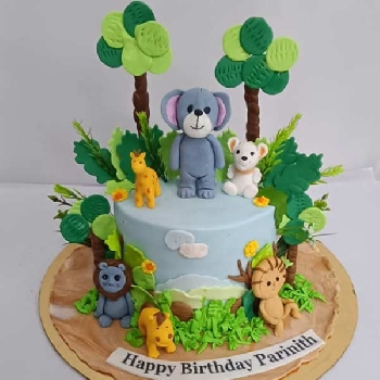 Forest Theme Cake