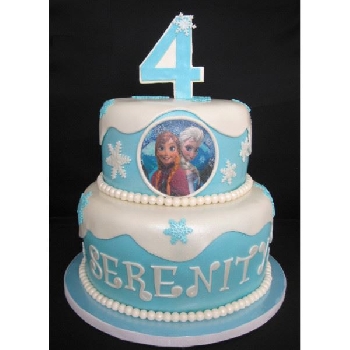 Frozen Theme 2tier Cake 04 4Kg