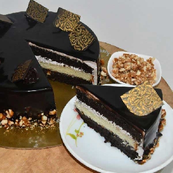 German Chocolate  Pastry Cut Piece-8