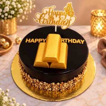 Golden Fortune Cake
