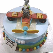 Helicopter Cream Fondant Cake