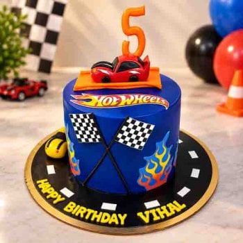 Hot Wheels Racing Theme Cake