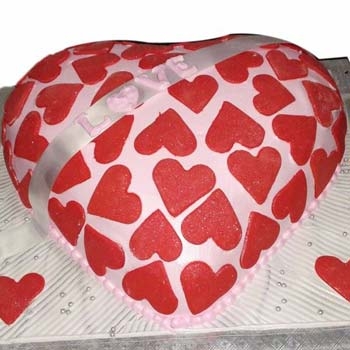 Valentines Day Infinite Love Cake Cream Fondant