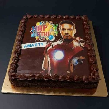 Iron Man Birthday Cake