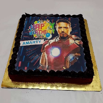 Iron Man Birthday Cake