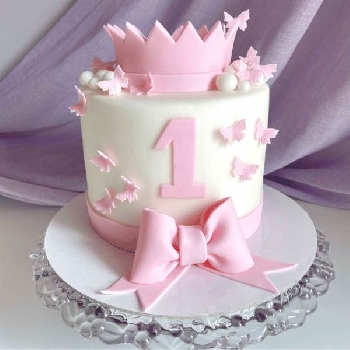 1st birthday Rose cake