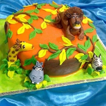 Jungle Fondant Cake