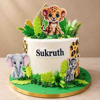 Jungle Theme cake 01