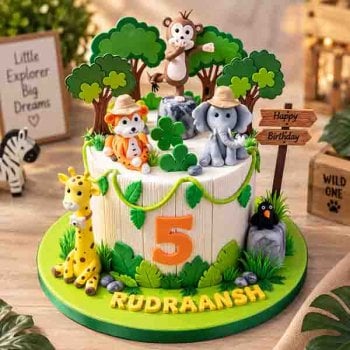 Jungle Theme Cake
