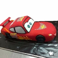 Lightning McQueen Fondant 3D Cake