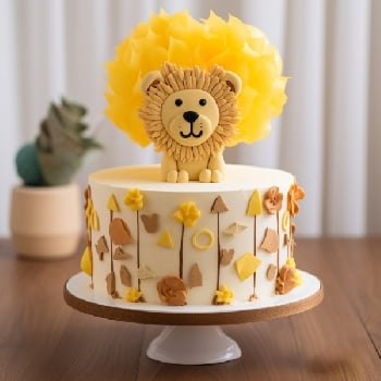 Lion king theme cake