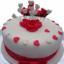 Love Around Fondant Cake