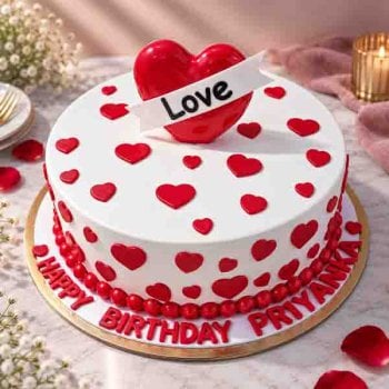 Love Theme Cake