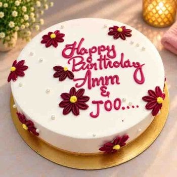 Lovely Flower Birthday Cake