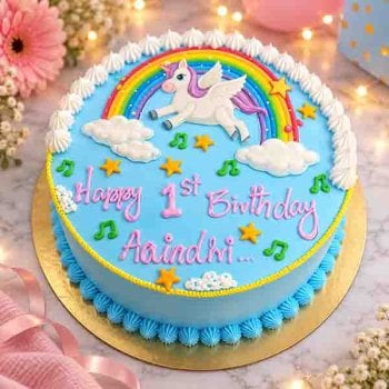 Magical Unicorn Theme Cake
