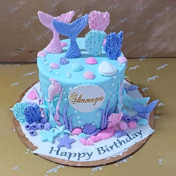 Mermaid Pearl Theme Cake