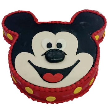 Mickey Face Fondant Cake