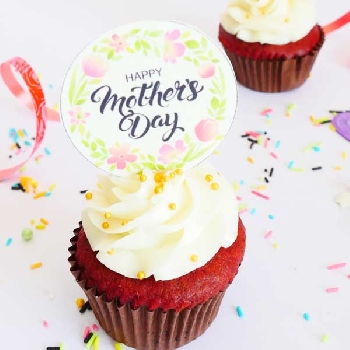 Mothers Day Cup Cake Red Velvet