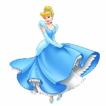 P Cinderella Photo Cake