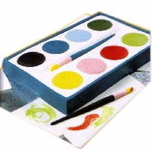 Paint Palette Cream Fondant Cake