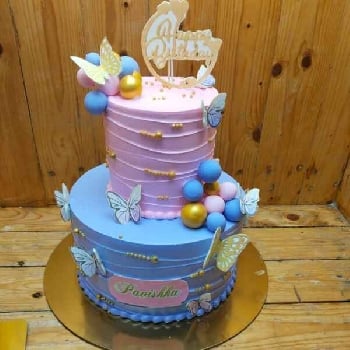 Pastel Butterfly Celebration Cake