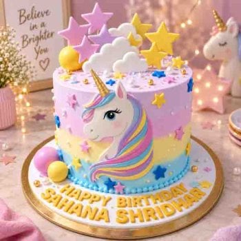 Pastel Unicorn Cake