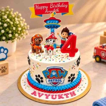 Paw Patrol Themed Birthday Cake