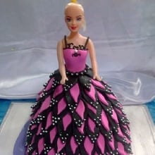 Petal Gown Doll Theme Cake