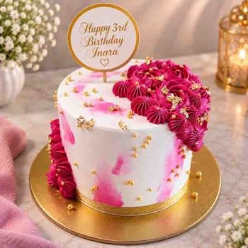 Pink Blossom Elegance Cake