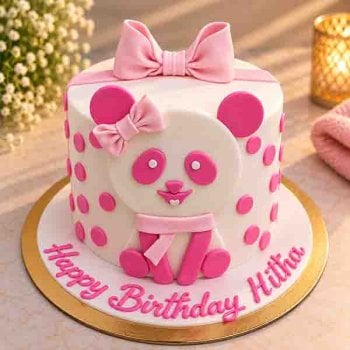 Pink Panda Cake