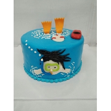 Pool Party Cake