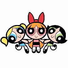 Power Puff Girls Photo Cake