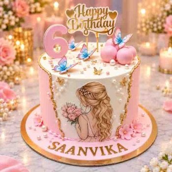 Princess Blossom Birthday Cake
