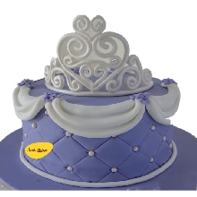 Sofia Theme Cake Fondant Finish