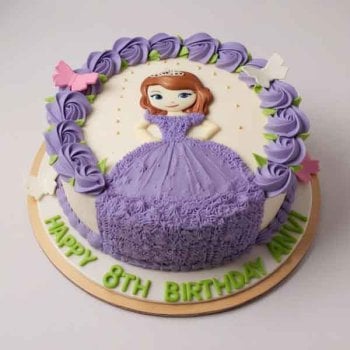 Princess Sofia Theme Birthday Cake