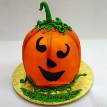 Pumpkin Cream Fondant Cake