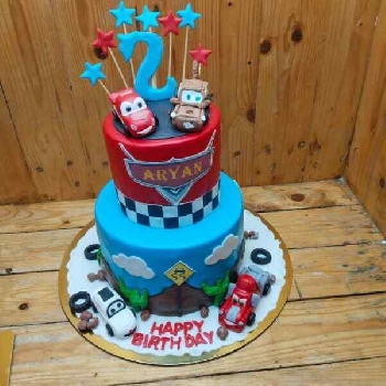 Racing Adventure Birthday Cake