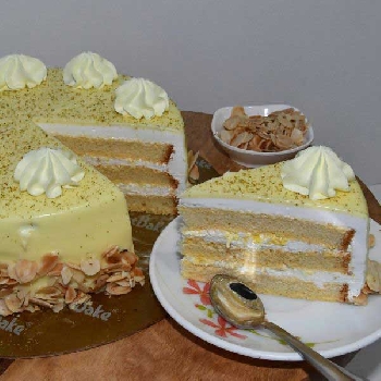 Rasmalai Cake Pastry Cut Piece-8