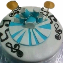 Rock Band Fondant Cake